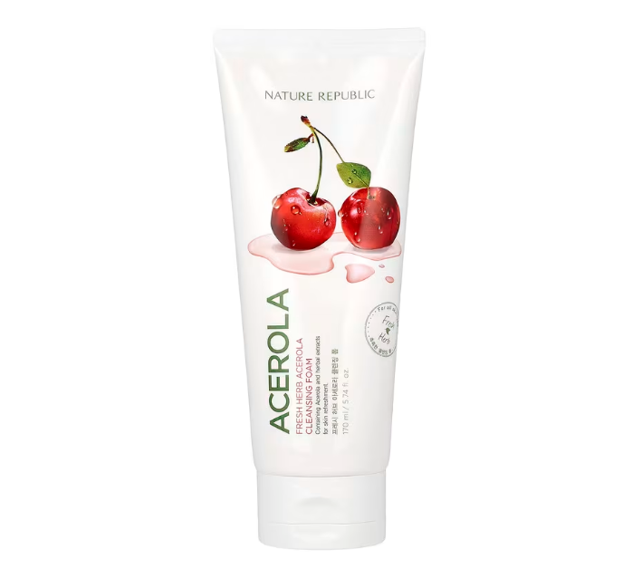  Nature Republic, Fresh Herb Acerola Cleansing Foam 