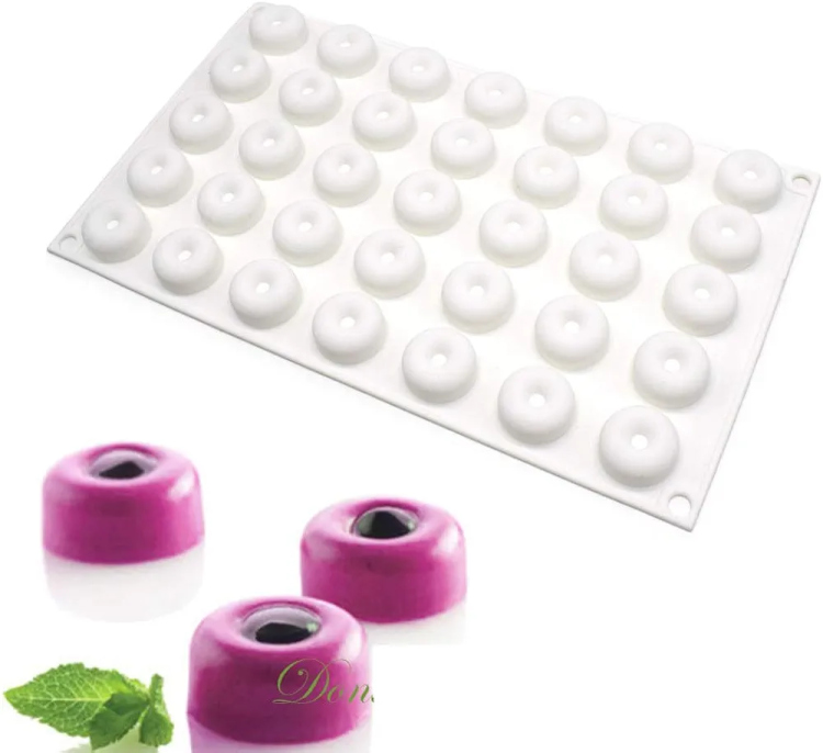 قالب شكولاته سليكون 2.5 سم ارتفاع 1.2سم 