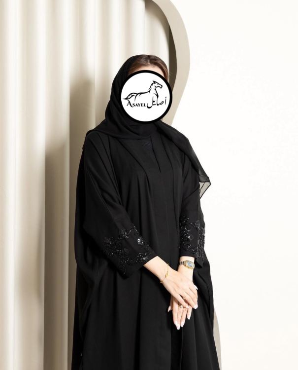 عباية بكمام شك يدوي 