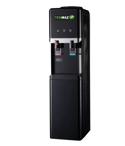 كولر مياه TEKMAZ ستاند – أسود – خزان ستانلس ورف تخزين