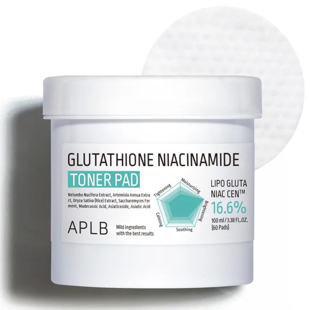 APLB, Glutathione Niacinamide Toner Pad