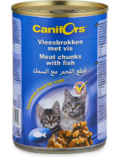 قطع لحم Canifors مع السمك