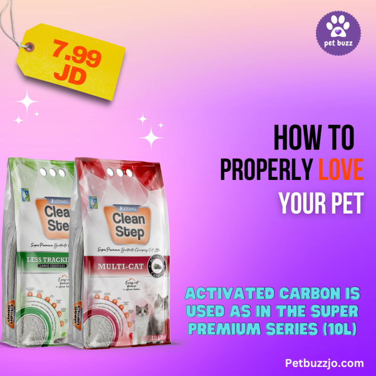 CLEAN STEP activated carbon It is a cat litter with a high level of clumping