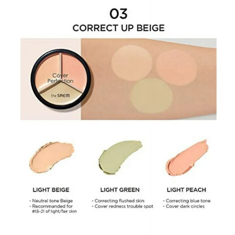 The Saem, Cover Perfection Triple Pot Concealer