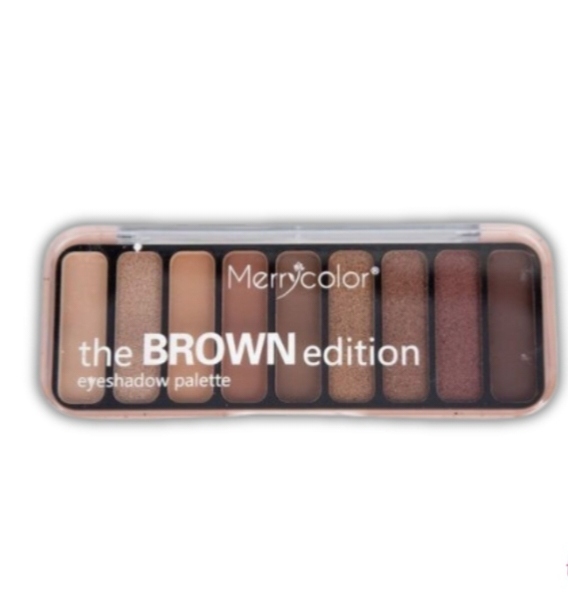MerryColor-The Brown Edition-باليت ظلال العيون البني 