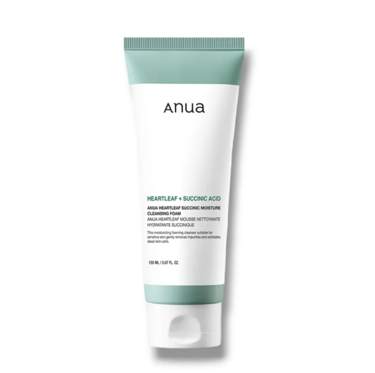 Anua, Heartleaf Succinic Moisture Cleansing Foam