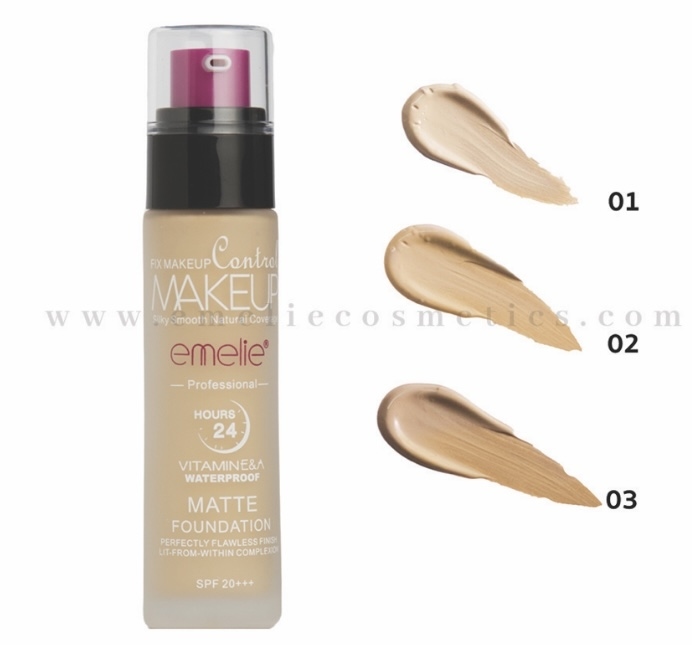 كريم أساس سائل Emelle Control Makeup 002