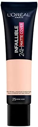 كريم أساس L'oreal paris Infallible Ivoire Rose 25
