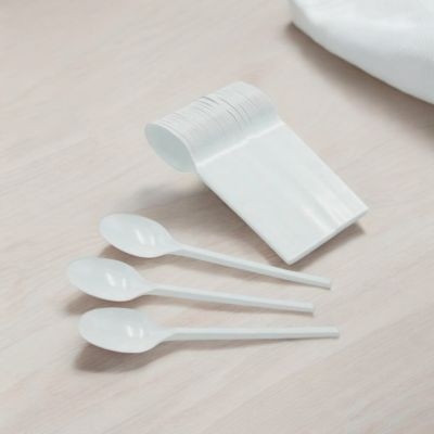 ملاعق مني لون ابيض عدد 50 