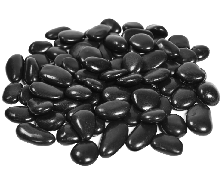 حصى  لأحواض السمك وديكور الحدائق والمناظر الطبيعية الخارجية - أحجار مصقولة ناعمة وصديقة للبيئة