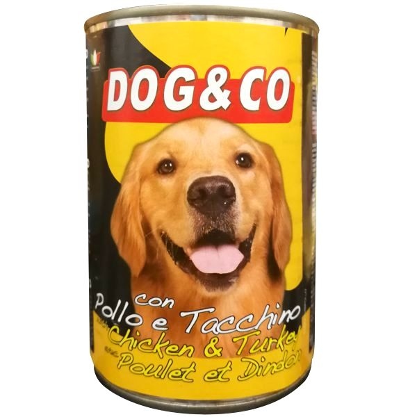 Dog & Co طعام الكلاب الدجاج و التيركي 