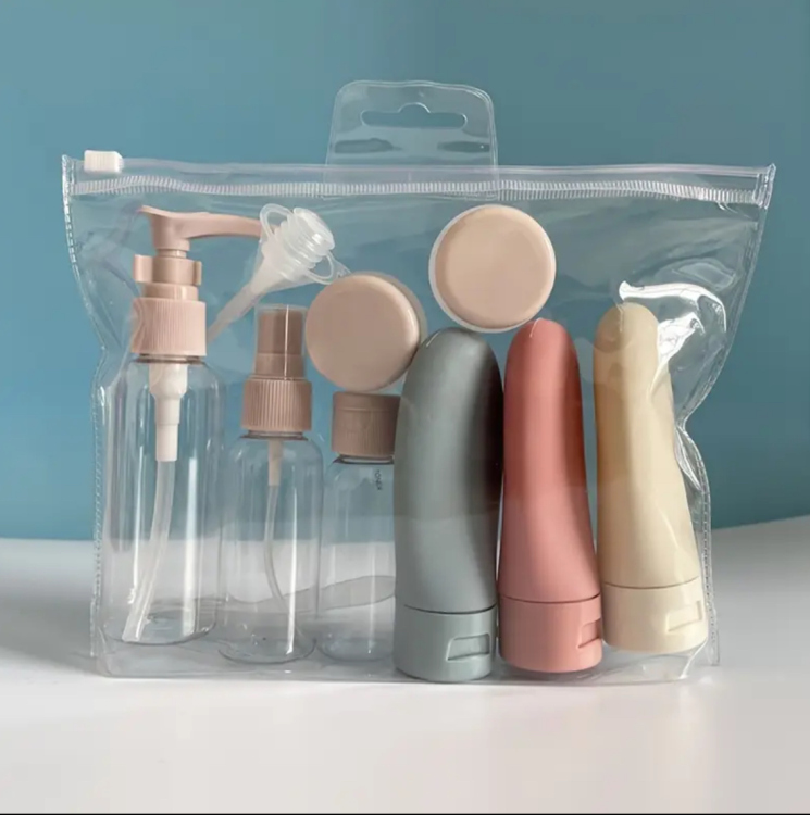11pcs Travel Bottle Set for Toiletries, Empty Refillable Containers for Travel