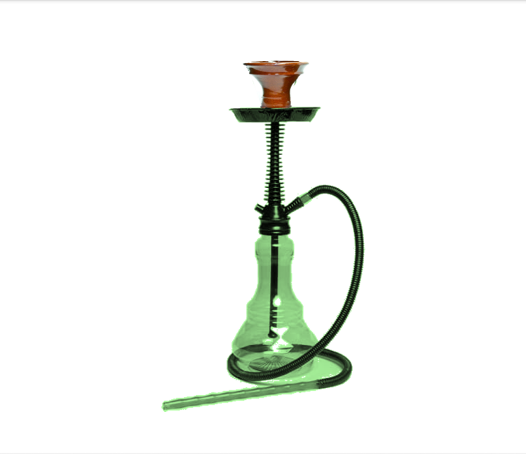 Summer Diamond Plastic Disposable Hookah Set - With Ceramic Bowl - Assorted Colors 