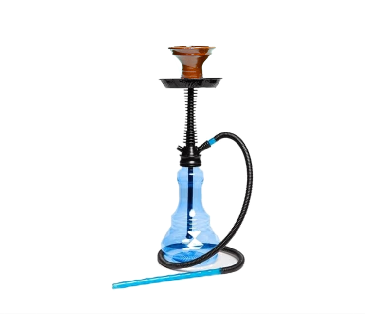 Summer Diamond Plastic Disposable Hookah Set - With Ceramic Bowl - Assorted Colors 
