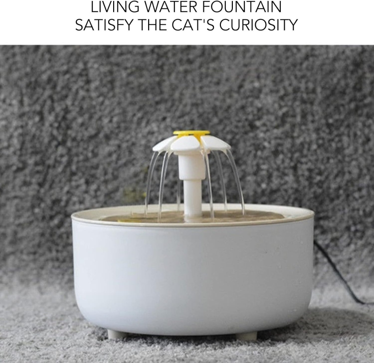 نافوره للقطط شكل ورده 