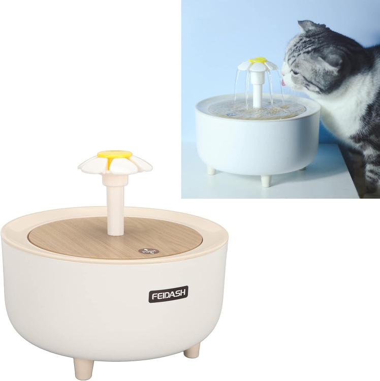 نافوره للقطط شكل ورده 