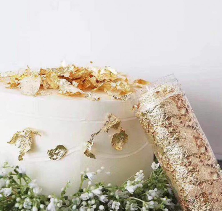 ورق ذهب او فضه غذائي 