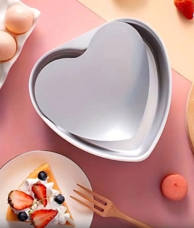 قالب كيك الامنيوم قلب قاعده متحركه 