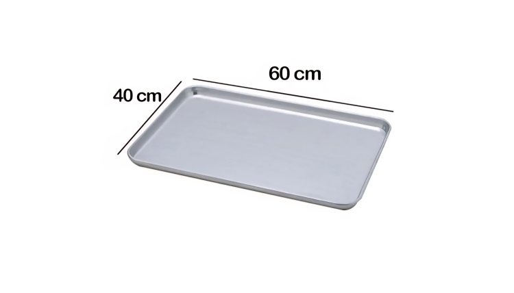 صنيه خبز الامنيوم ثقيل  40×60 ارتفاع 2 