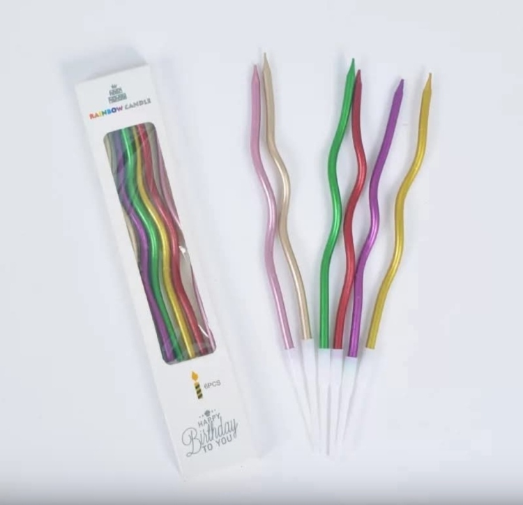 شمع قوالب كيك ملون 