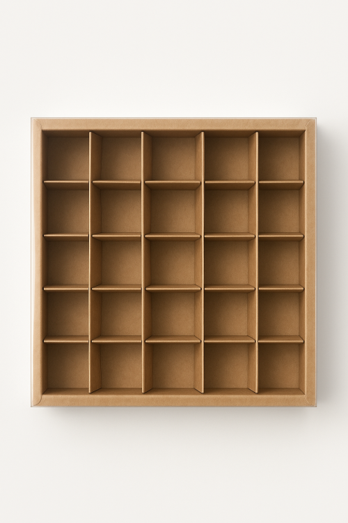 علب شكولاته كرفت وجه شفاف مقطع 25 حبه 