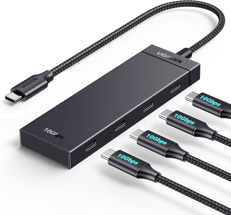  UGREEN 35584 4-PORT USB 3.2 GEN 2 HUB USB-C TO 4XUSB-C HUB