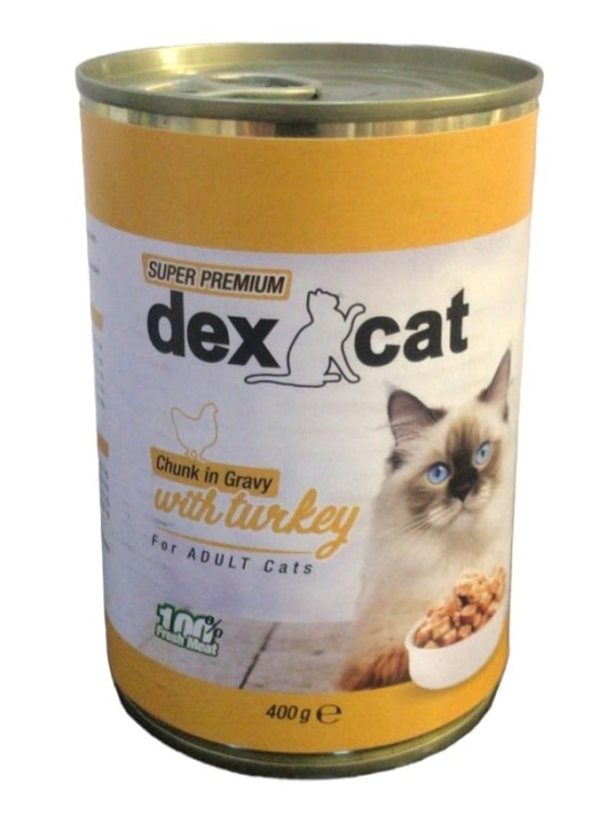 قطع ديكس كات في مرق بنكهة الديك الرومي