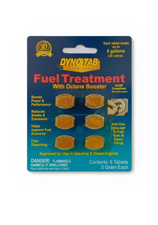 6 كبسولات معالج للوقود و رافع للاوكتان . كل حبة تعالج 30 لتر