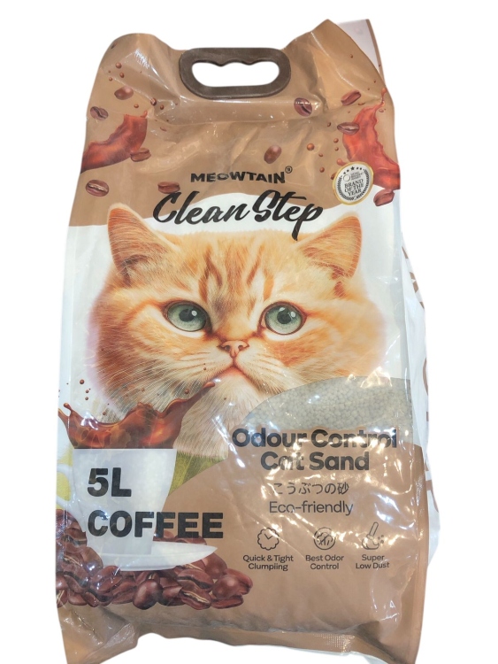 Clean Step  coffe Flavour Mineral Cat Litter 5L