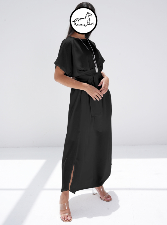 فستان اسود  صيفي