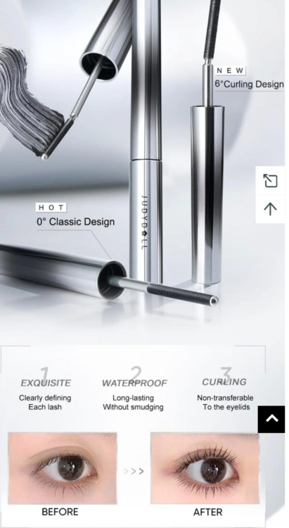 judydoll, 3d curling eyelash iron mascara - curly black