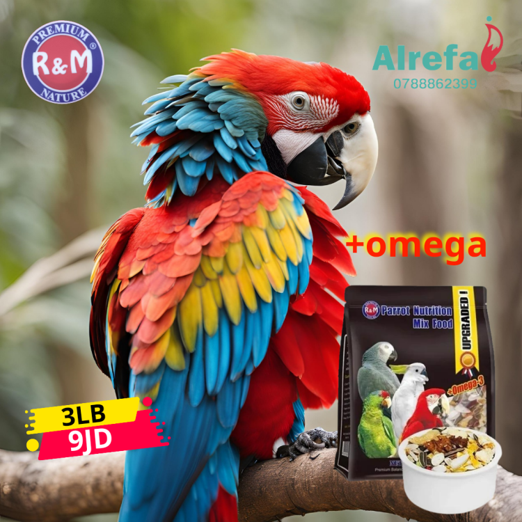 خلطة ببغاء مع اوميغا 