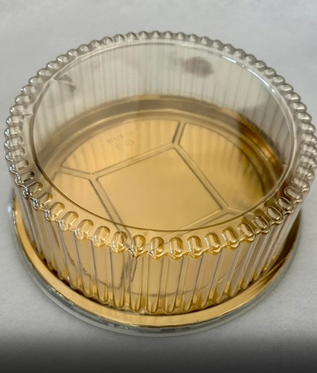 علب كيك ذهبي قطر 30 ارتفاع 13سم 