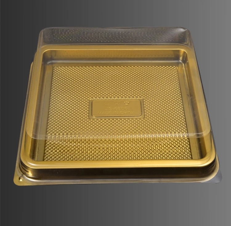 علب ذهبي غطاء شفاف 20×20ارتفتع 8