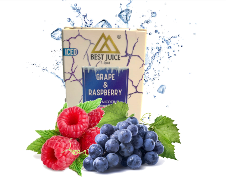 BEST JUICE Grape & Raspberry Ice SaltNic - 10ml - 20mg Nicotine  