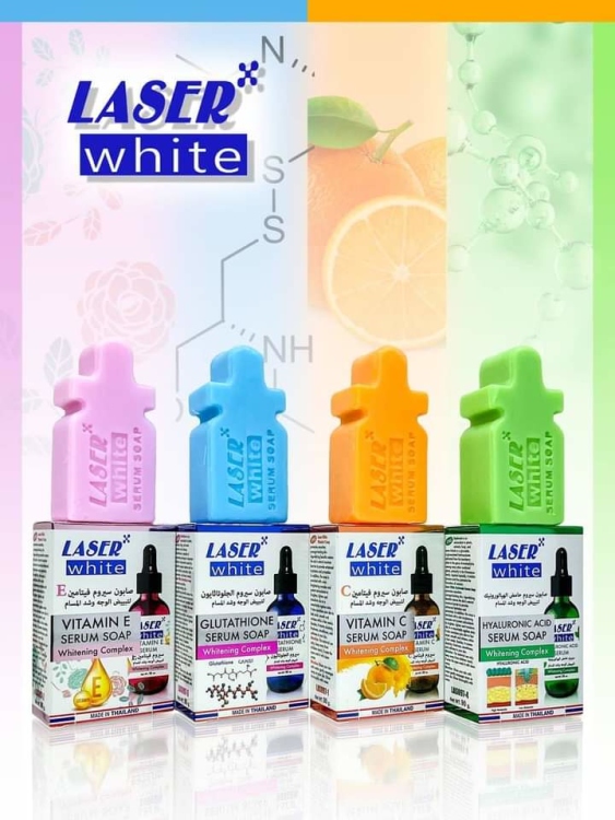 صابون LASER WHITE