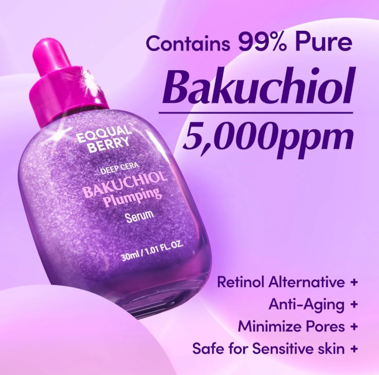 EQQUALBERRY, Bakuchiol Plumping Serum