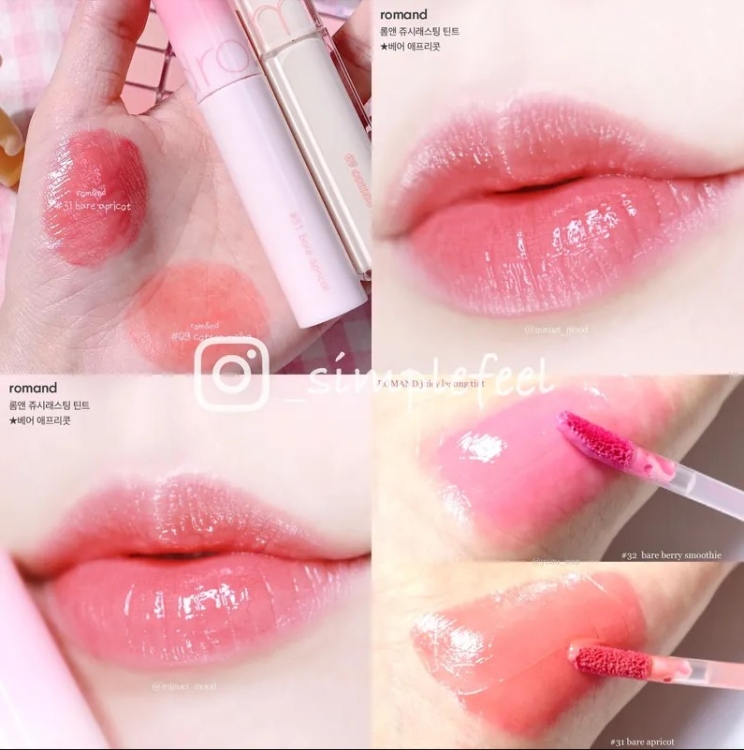 Romand, Juicy Lasting Tint New Bare Series