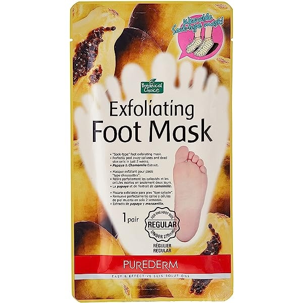 PUREDERM Exfoliating Foot Mask Regular 1 pair مقشر الأقدام الخرافي 