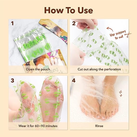 PUREDERM Exfoliating Foot Mask Regular 1 pair مقشر الأقدام الخرافي 