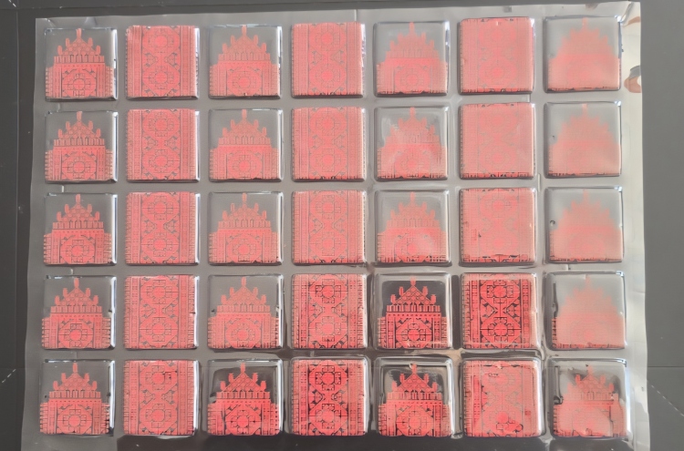 ترانسفير تطريز حنا مربع 3 ورقات