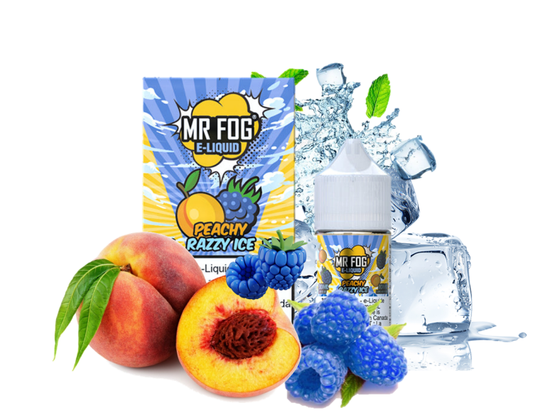 Mr. Fog Peachy Razzy Ice, SaltNic, Vape Juice  -  10ml, 20mg Nicotine 