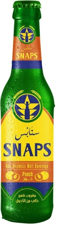 سنابس شراب شعير خوخ250مل