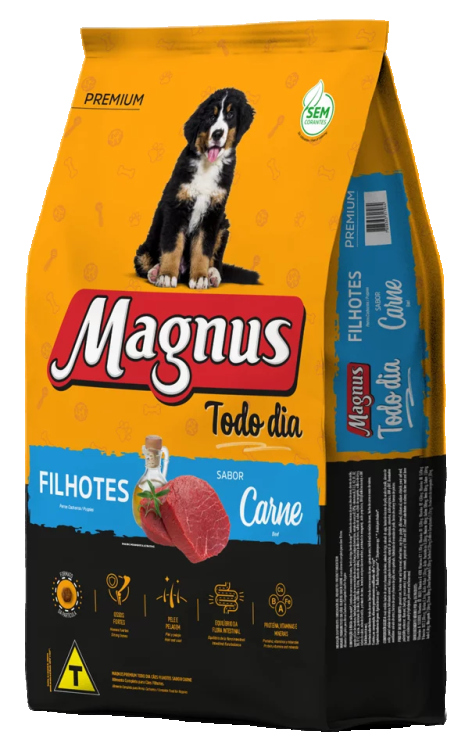 ماجنوس طعام فاخر للجراء نكهة لحم بقري 