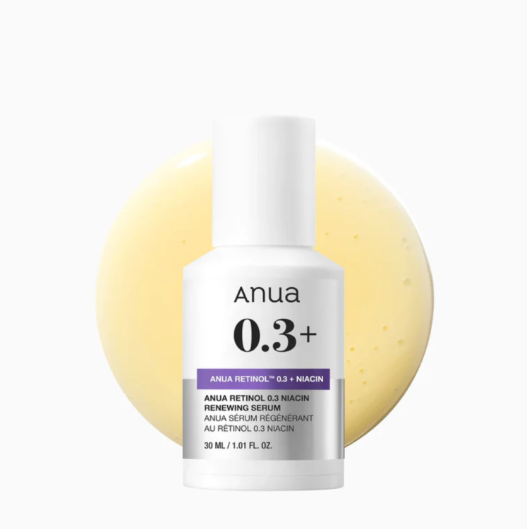 Anua, Nano Retinol 0.3% + Niacin Renewing Serum