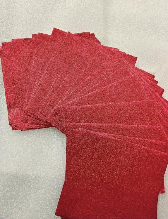 تغليف شكولاته قصدير احمر 10×10سم عدد 100