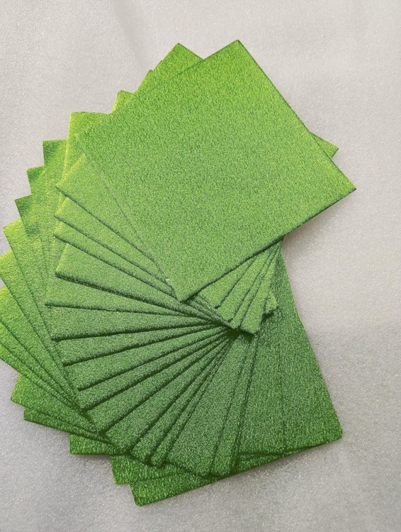 تغليف شكولاته قصدير اخضر 10×10سم عدد 100