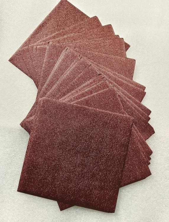 تغليف شكولاته قصدير بني 10×10 سم عدد 100