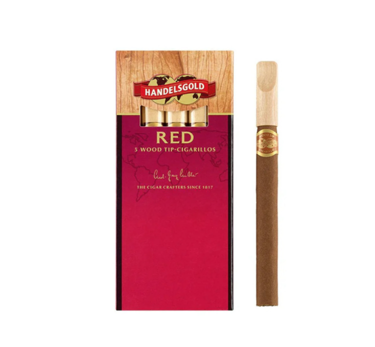 HANDELSGOLD CIGARILLOS - CHERRY - Rich Aromatic Taste - With Tip