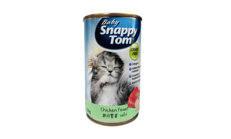 Snappy tom for baby cat  chicken feast 150g 